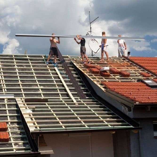 Plat dak Dronten opnieuw leggen